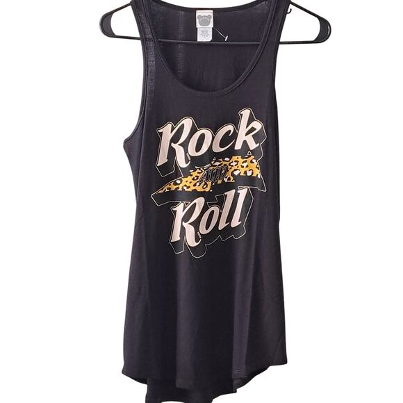 NWOT Color Bear Black Rock And Roll Tank Top Size Small - Picture 6 of 6